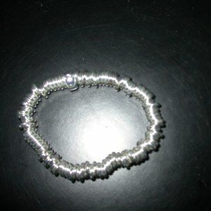 Stacked Silver Disc Bracelet